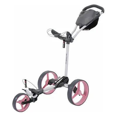 Big Max Blade Trio White/Pink Manual Golf Trolley