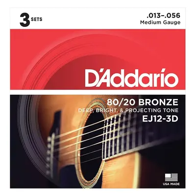 D'Addario EJ12-3D Guitar strings