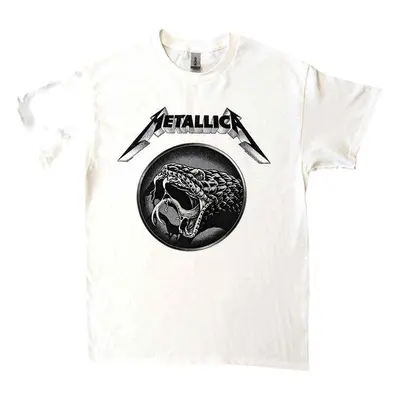 Metallica T-Shirt Black Album Poster Unisex White