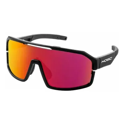 HQBC Qualks Matt Black/Red Full Revo Cycling Glasses