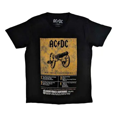 AC/DC T-Shirt Track Unisex Black