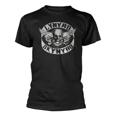 Lynyrd Skynyrd T-Shirt Biker Patch Unisex Black