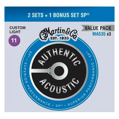 Martin MA535 Authentic Acoustic x3 Guitar strings