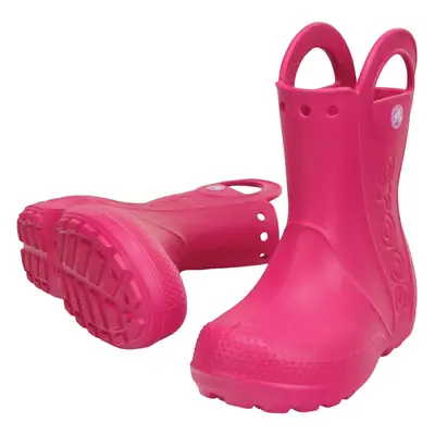 Crocs Kids' Handle It Rain Rubber Boots Candy Pink