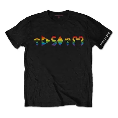 Pink Floyd T-Shirt Dark Side Prism Initials Unisex Black