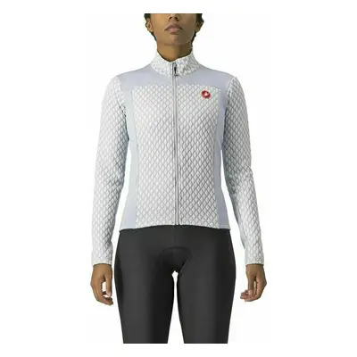 Castelli Sfida FZ Jersey Silver Gray/White