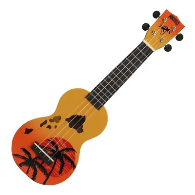 Mahalo Hawaii Hawaii Orange Burst Ukulele