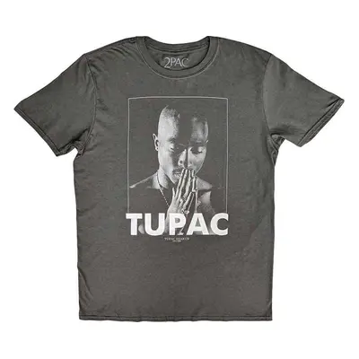 2Pac T-Shirt Praying Unisex Charcoal Grey