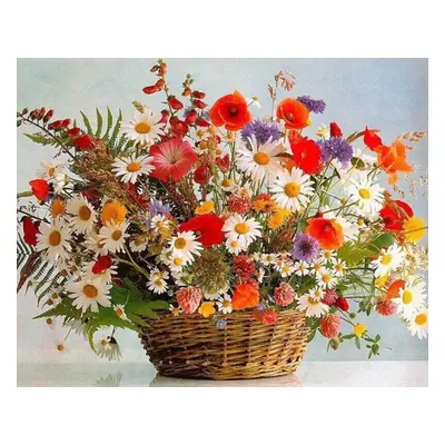 Gaira Painting by Numbers Basket of Flowers