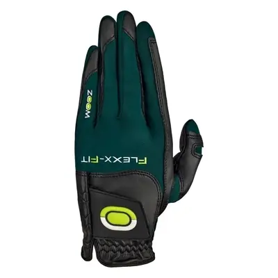 Zoom Gloves Hybrid Golf Black/Forest Green/Lime Worn on Left Hand Mens gloves