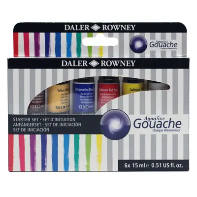 Daler Rowney Aquafine Set of Gouache Paints Introduction Set x ml