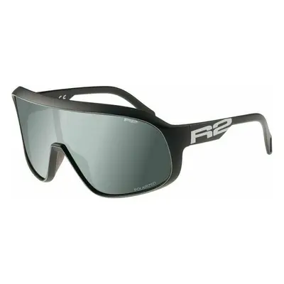 R2 Falcon Black Matt/Silver Mirror Grey Sport Glasses