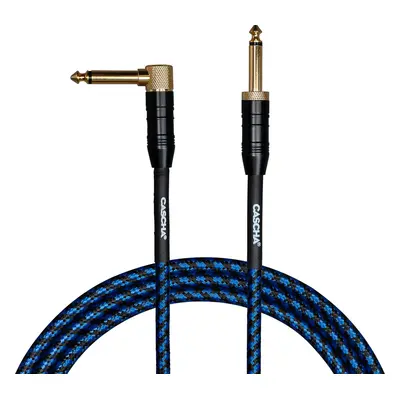 Cascha Professional Line Guitar Cable m Straight - Angled Instrument Cable