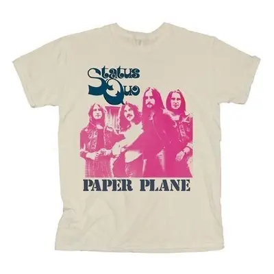 Status Quo T-Shirt Paper Plane Unisex Natural