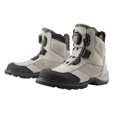 ICON - Motorcycle Gear Stormhawk WP Boots Grey Motorcycle Boots