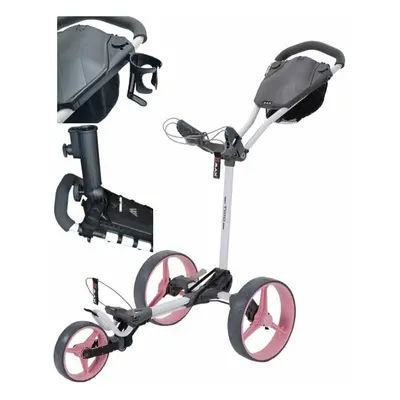 Big Max Blade Trio SET White/Pink Manual Golf Trolley