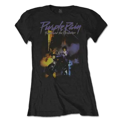 Prince T-Shirt Purple Rain Womens Black