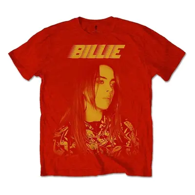 Billie Eilish T-Shirt Racer Logo Jumbo Unisex Red