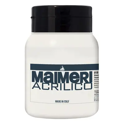 Maimeri Acrilico Acrylic Paint Titanium White 500 ml pc