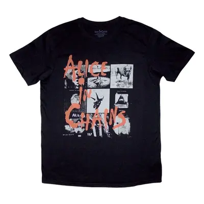 Alice in Chains T-Shirt Albums Montage Unisex Black