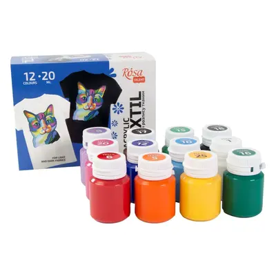 Rosa Set of Textile Paints x ml