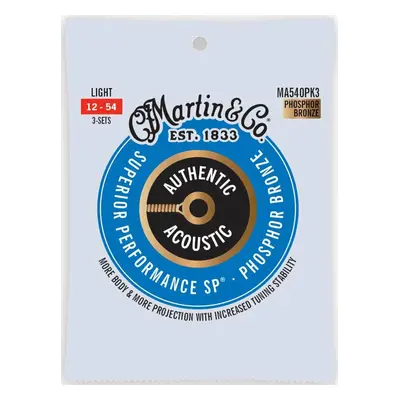 Martin MA540PK3 Authentic SP Guitar strings