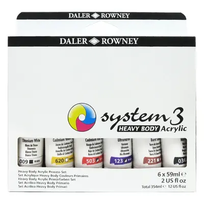 Daler Rowney System3 Set of Acrylic Paints Starter Set x ml