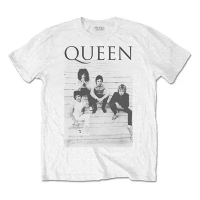 Queen T-Shirt Stairs Unisex White