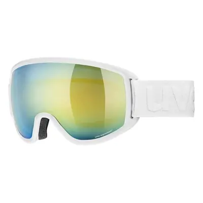 UVEX Topic FM Spheric White Mat/Mirror Orange Blue Ski Goggles