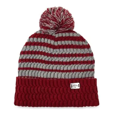 Callaway Pom Pom Cardinal/Grey Beanie