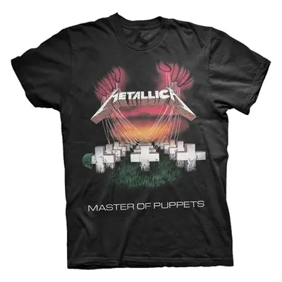 Metallica T-Shirt Master of Puppets European Tour '86. Unisex Black