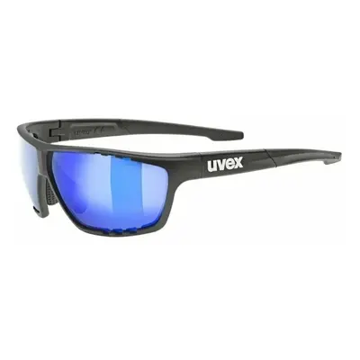 UVEX Sportstyle CV Black Mat/Colorvision Mirror Blue Cycling Glasses