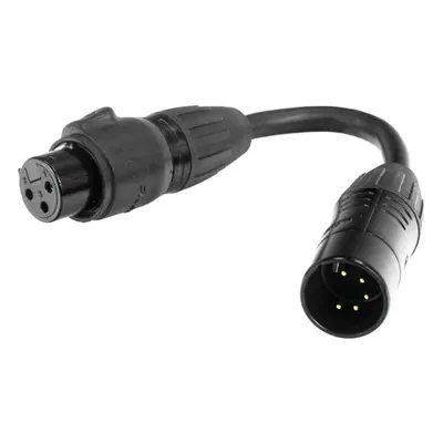 Accu Cable 5-pin to 3-pin FM IP65 DMX Light Cable