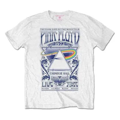 Pink Floyd T-Shirt Carnegie Hall Poster Unisex White