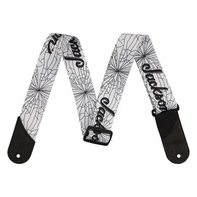 Jackson Cracked Mirror Strap Textile guitar strap White