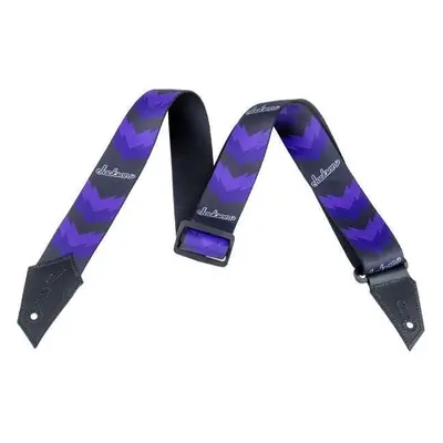 Jackson 299-3258-004 Textile guitar strap Double V Black/Purple