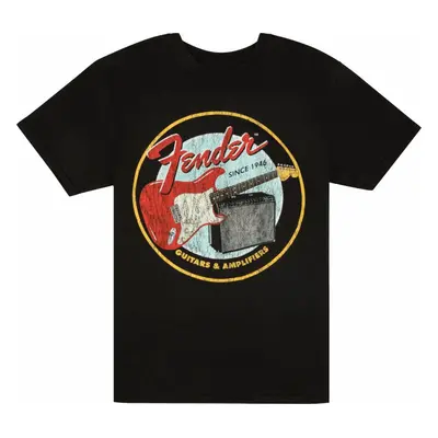 Fender T-Shirt Guitars & Amplifiers Vintage Black