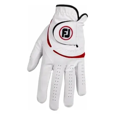 Footjoy Weathersof Golf White/Red Worn on Left Hand Mens gloves