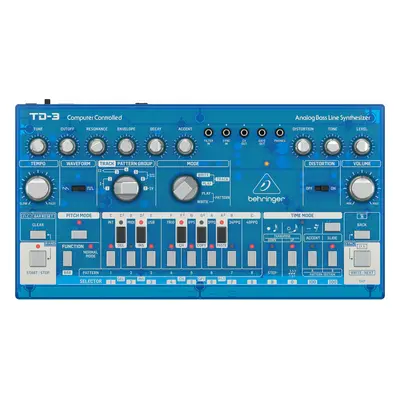 Behringer TD-3 Synthesizer Transparent Blue