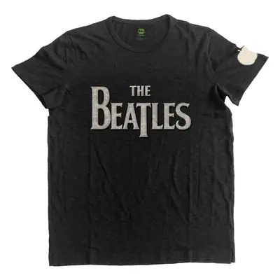 The Beatles T-Shirt Drop T Logo App Slub Unisex Black