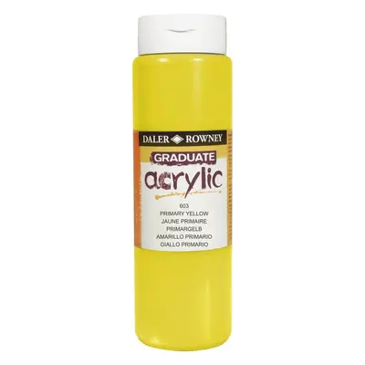 Daler Rowney Graduate Acrylic Paint Primary Yellow ml pc