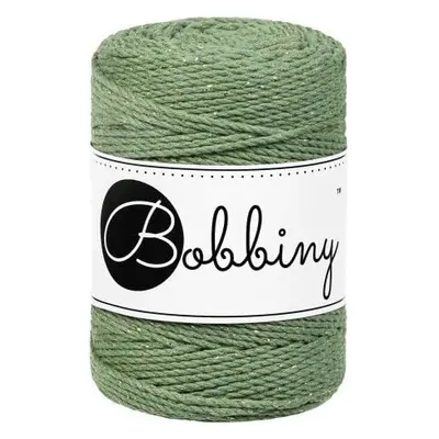 Bobbiny 3PLY Macrame Rope 1,5 mm m Golden Eucalyptus Green Cord