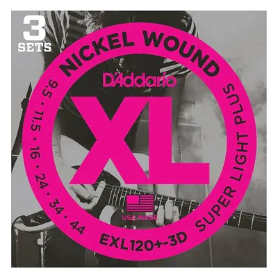 D'Addario EXL120+-3D E-guitar strings