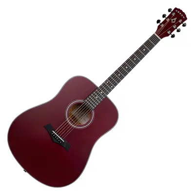 Arrow Silver D Wine Red Dreadnought Guitar