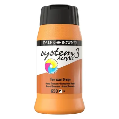 Daler Rowney System3 Acrylic Paint Fluorescent Orange ml pc