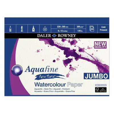 Daler Rowney Aquafine Texture Watercolour Paper Sketchbook Aquafine g