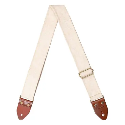 Cascha CGS-CD2 Cotton Textile guitar strap Beige Linen