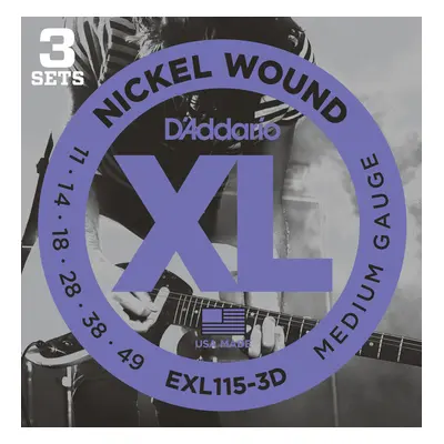 D'Addario EXL115-3D E-guitar strings