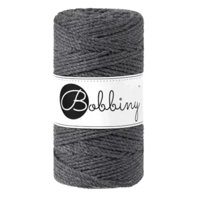 Bobbiny 3PLY Macrame Rope mm m Charcoal Cord