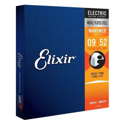 Elixir Nanoweb Super Light 7-String E-guitar strings